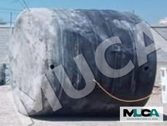 Tanque reparado y en pie